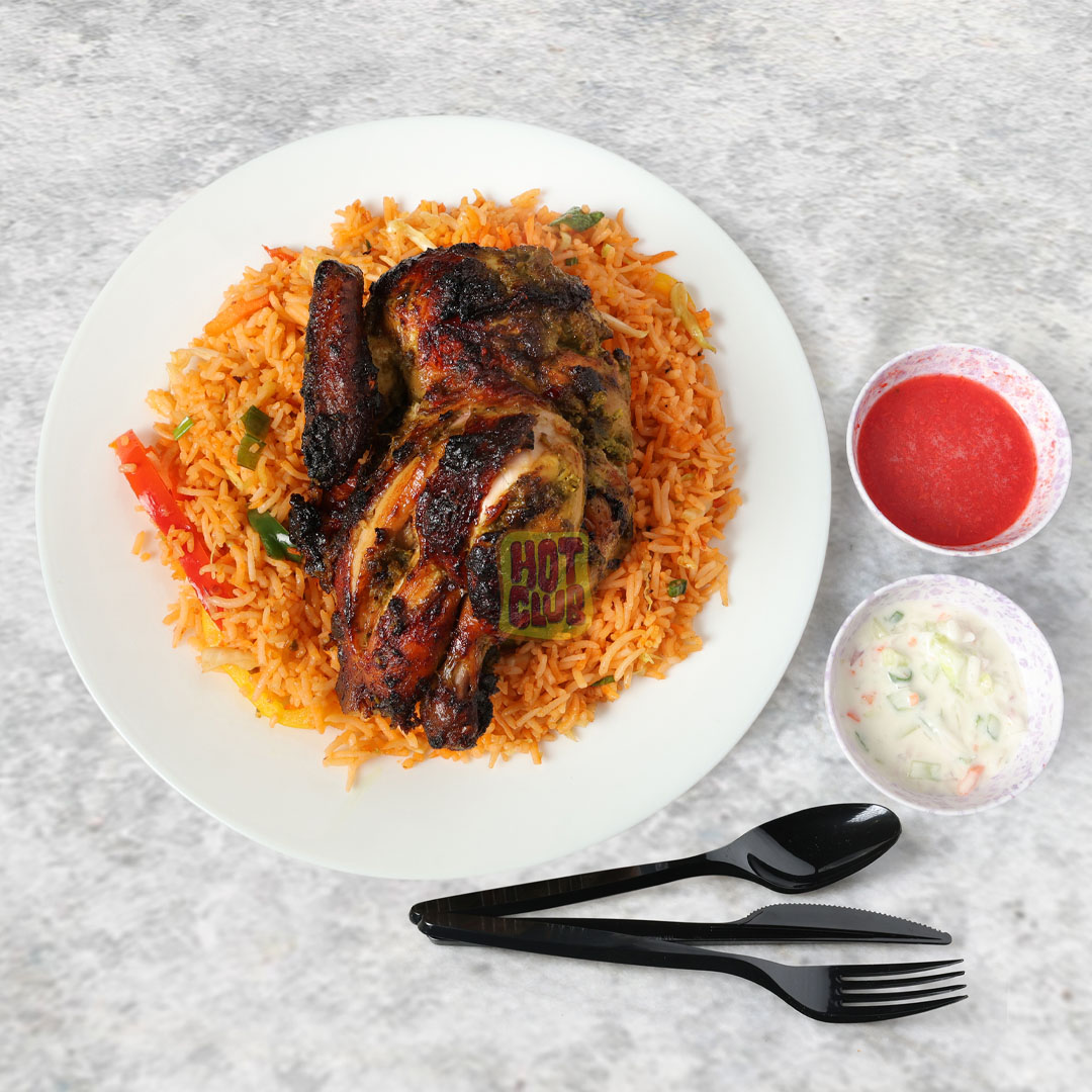 GRILLED CHICKEN WITH RICE (HALF)